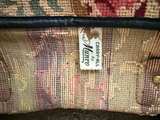 Vintage Floral Needlepoint Carryall by Munro handbag - Image 6