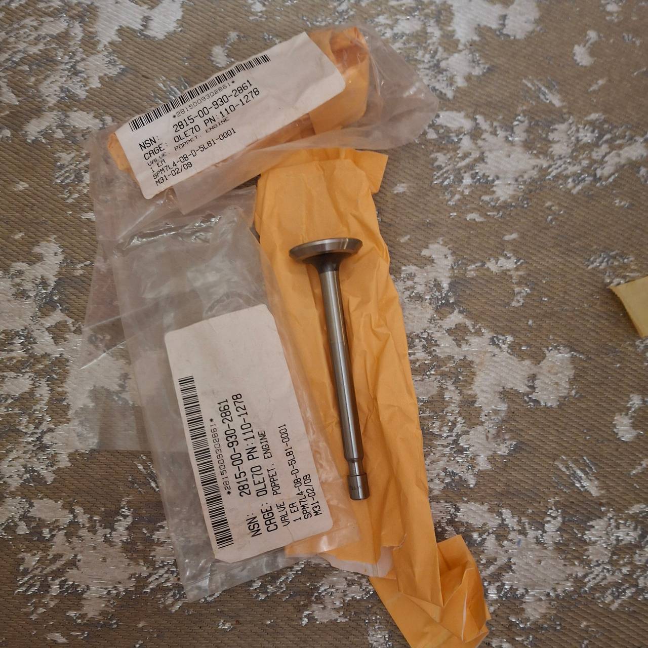 Onan Engine Poppet Valve 110-1278