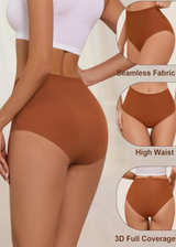 Womens Underwear Full Coverage No Show High Waisted Seamless Panties 6-Pack - Image 2