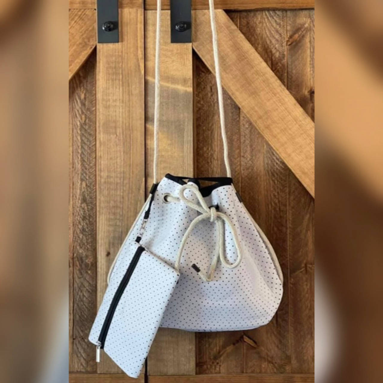 Neoprene Drawstring Bucket Bag