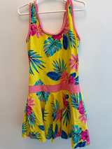 Girls Tropical Floral Swim Dress Size 12/13 - Image 5