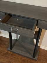 Modern Gray Wood Console Table - Image 3
