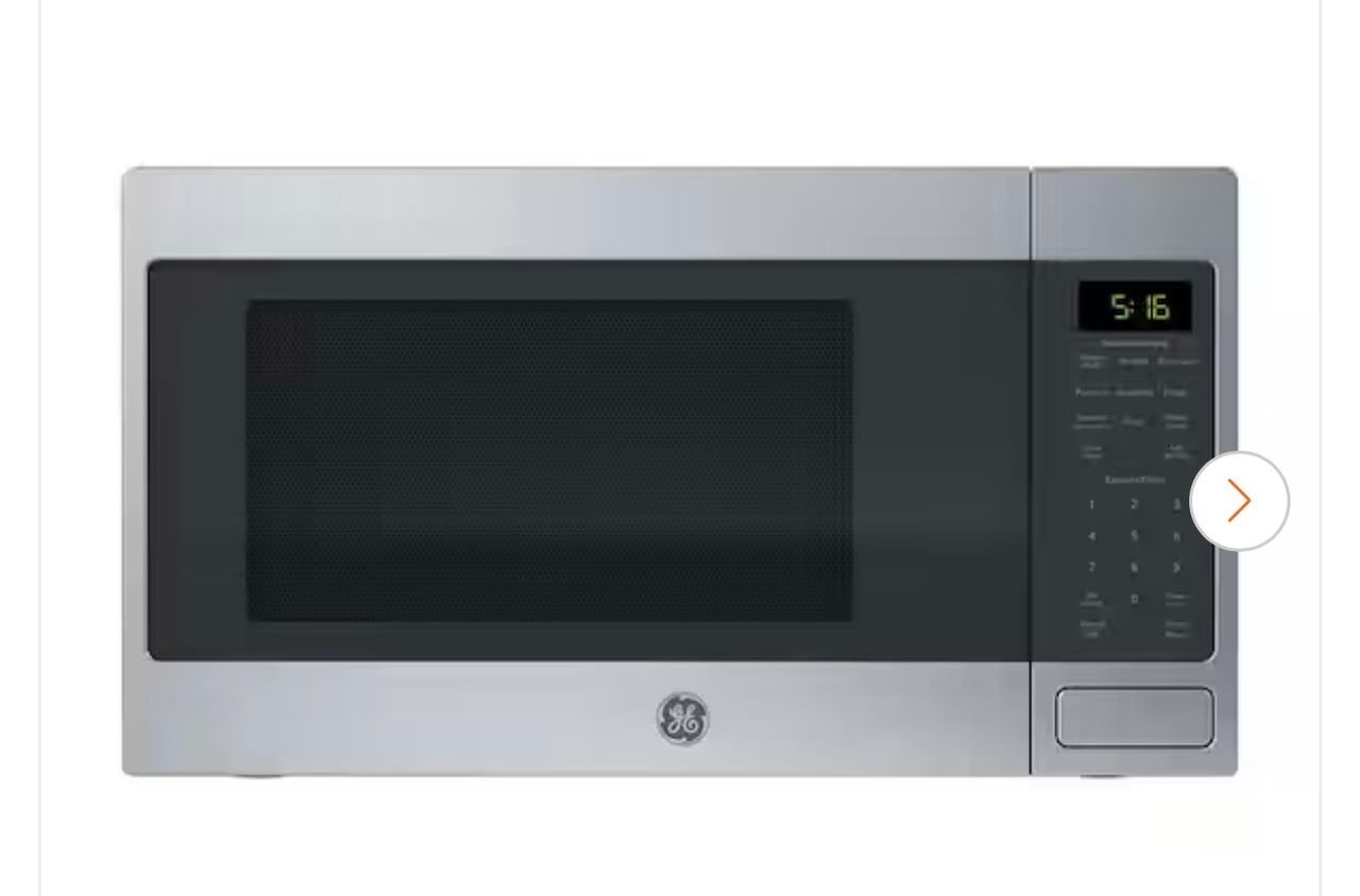 GE 1.6 Cu. Ft. Countertop Microwave Oven JES1145SHSS