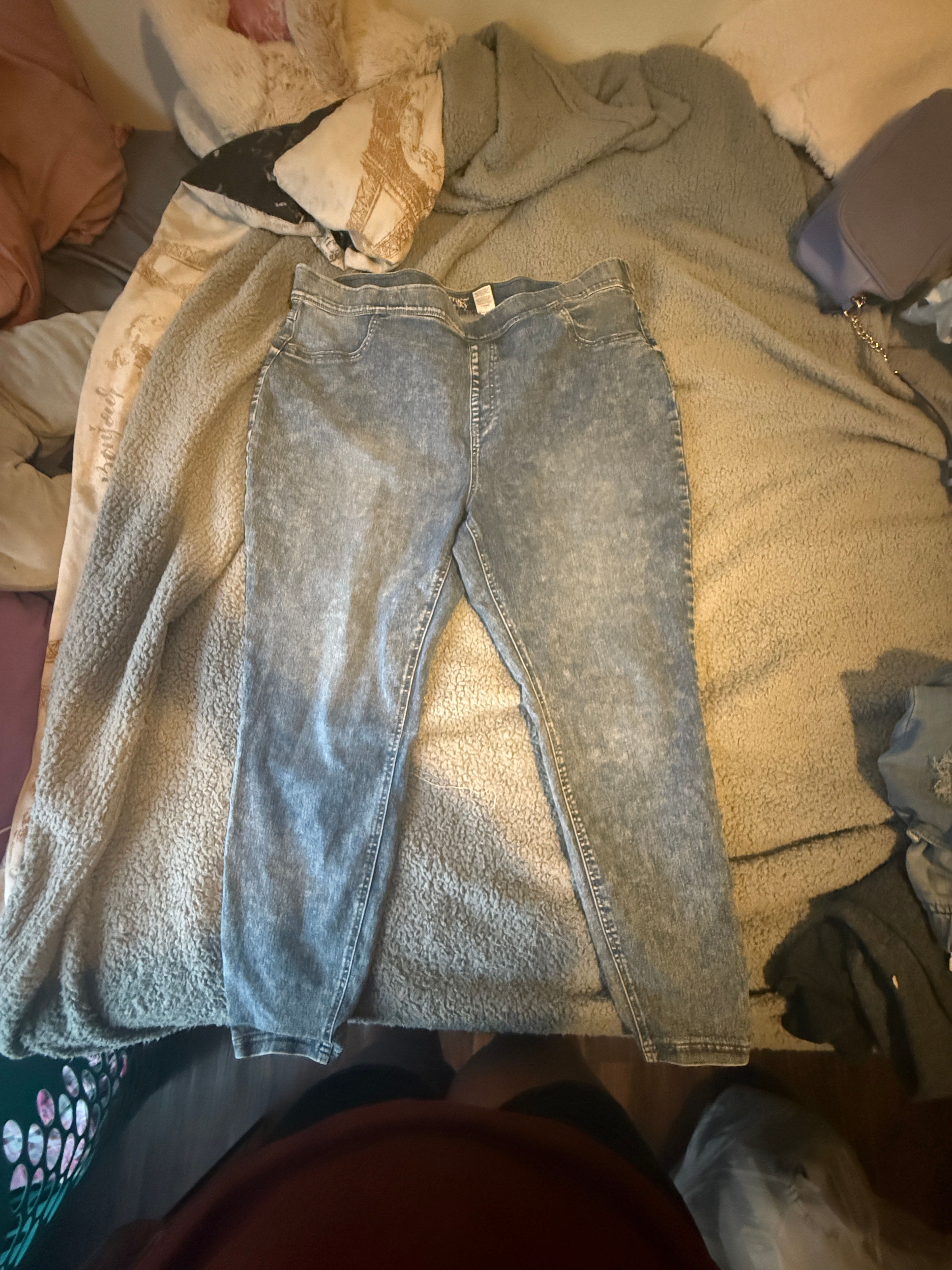 Acid Wash Skinny Jeans