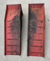Car Ramps Steel Metal Red - Image 3