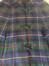 Vintage Plaid Toggle Cape Coat - Image 2