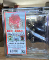 Redi2Craft 8x8x3 Clear Glass Craft Block - Image 1