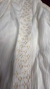 Prana Sleeveless Smocked Waist Lace Trim Dress M - Image 5