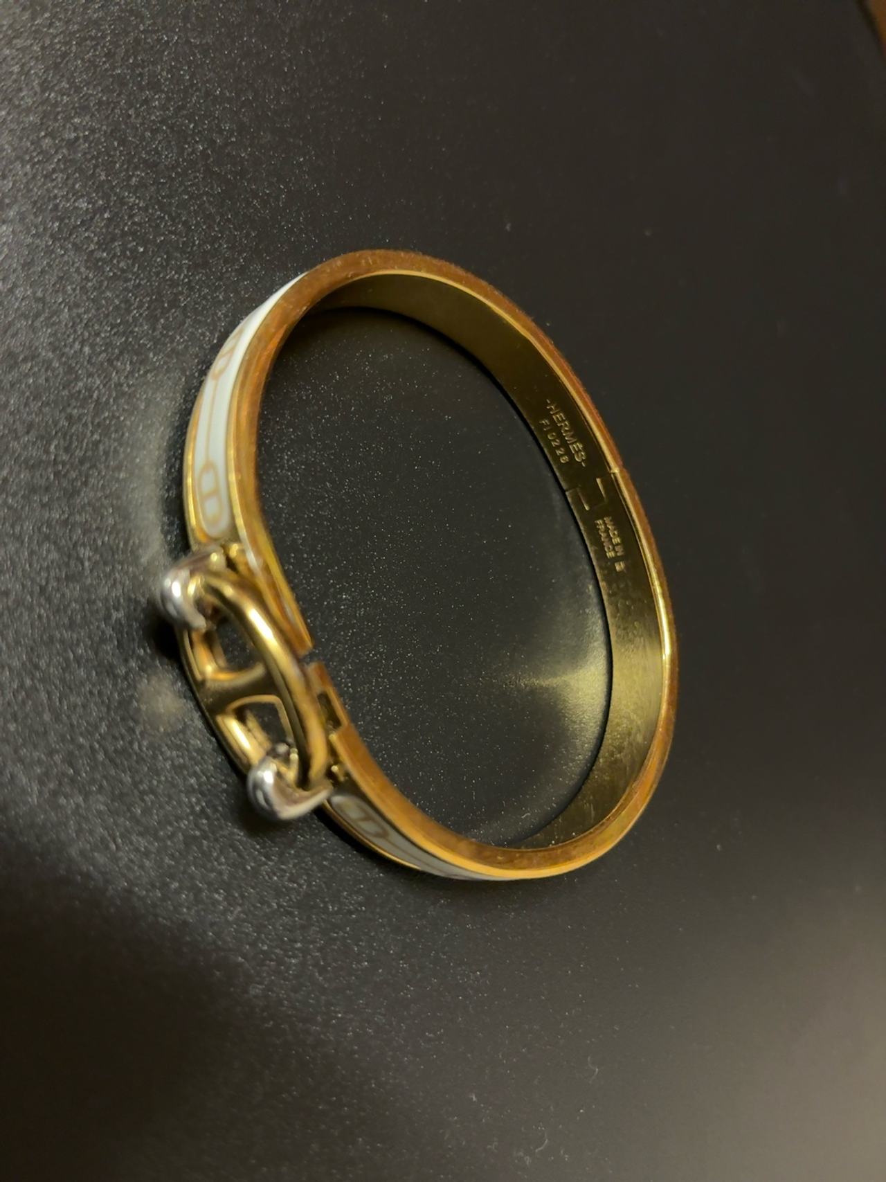 Hermès Mini Clic Chaîne d'Ancre Bracelet Gold