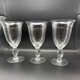 Steuben Twisted Stem Crystal Water Goblets - Image 1