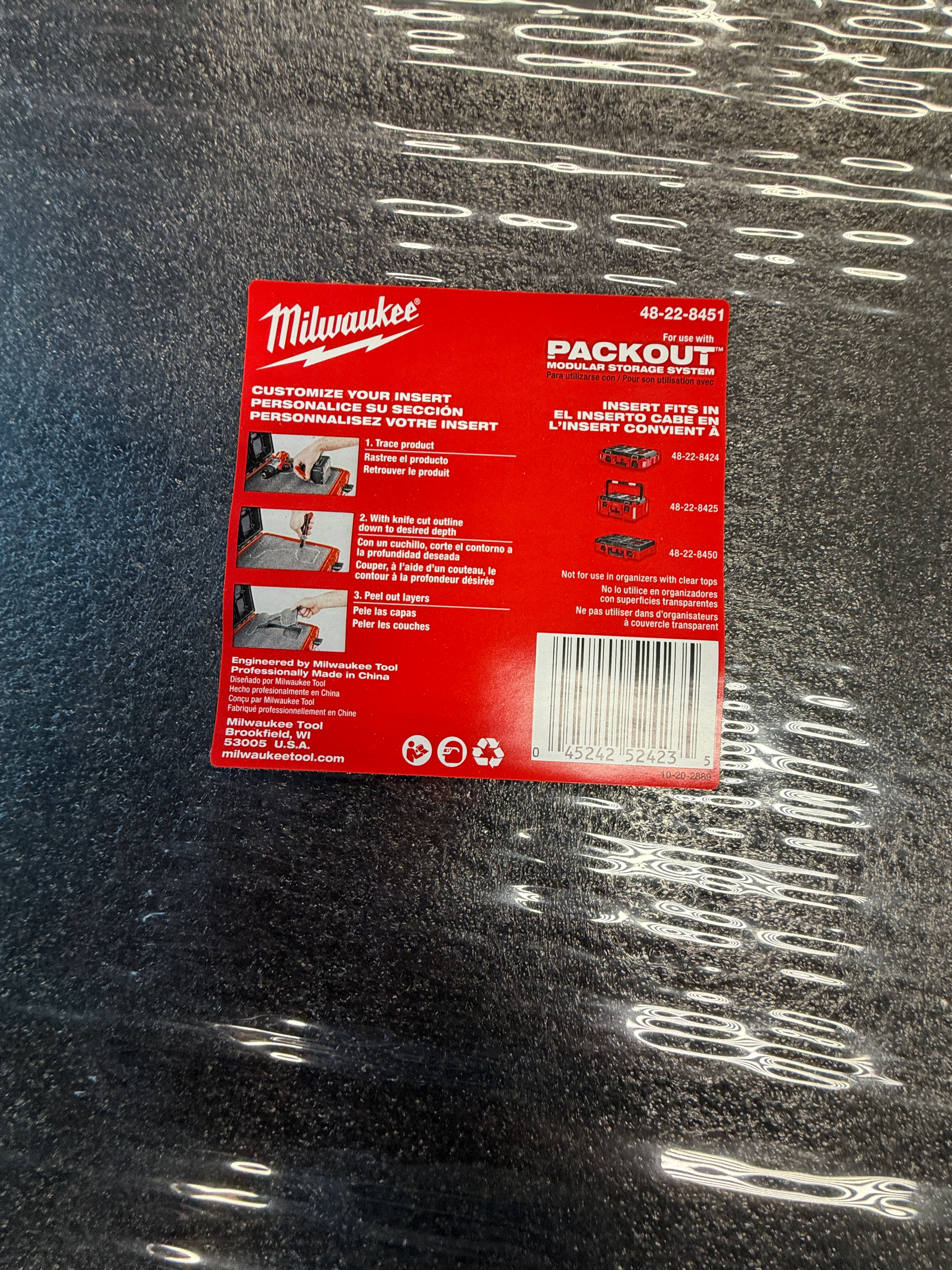 New Milwaukee PACKOUT Customizable Foam Insert $ 20 per set of 2 - Image 2