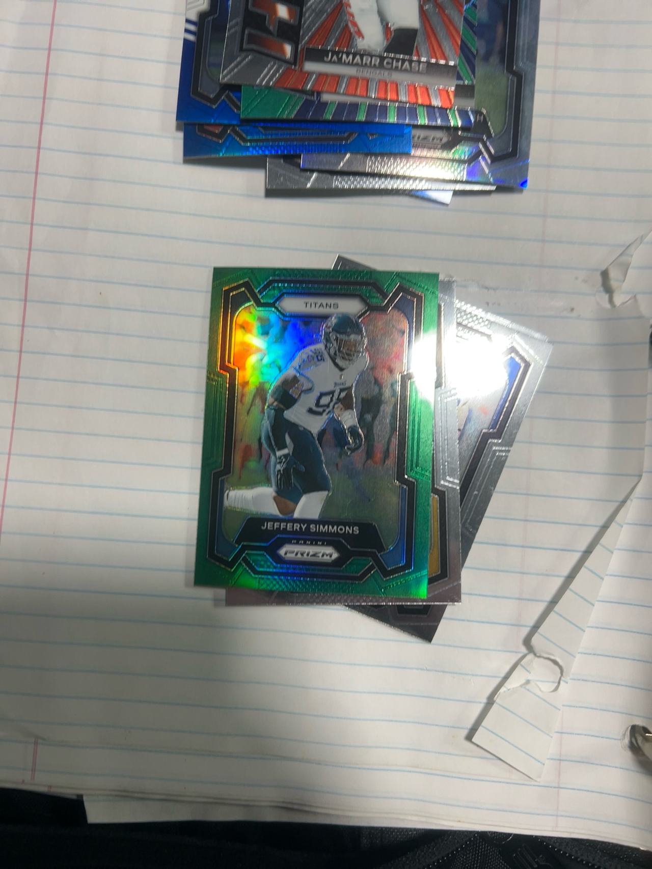 Panini Jeffery Simmons 2023 Prizm #286 Green Wave