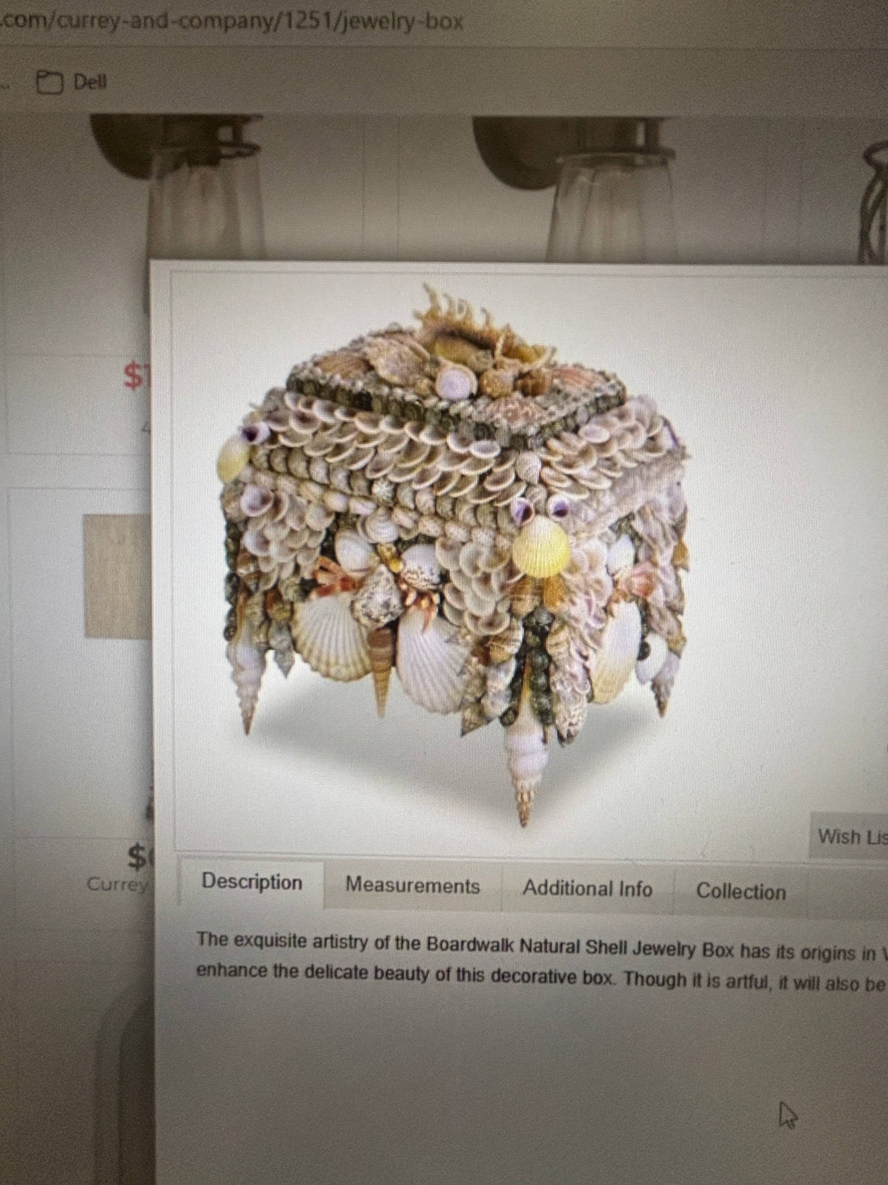 Boardwalk Natural Shell Jewelry Box