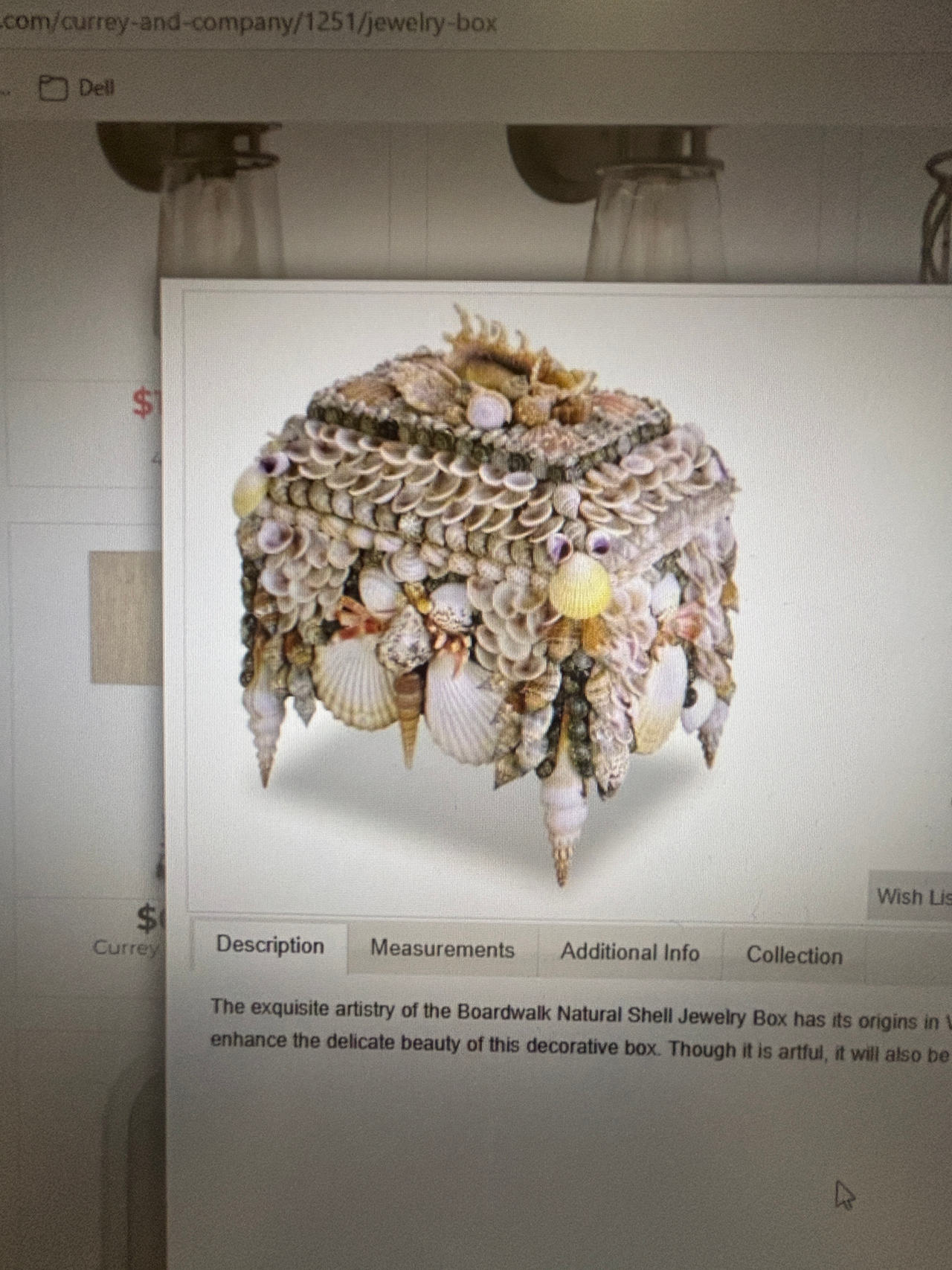 Boardwalk Natural Shell Jewelry Box