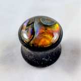 Abalone Shell Inlay Wood Ear Plug - Image 2