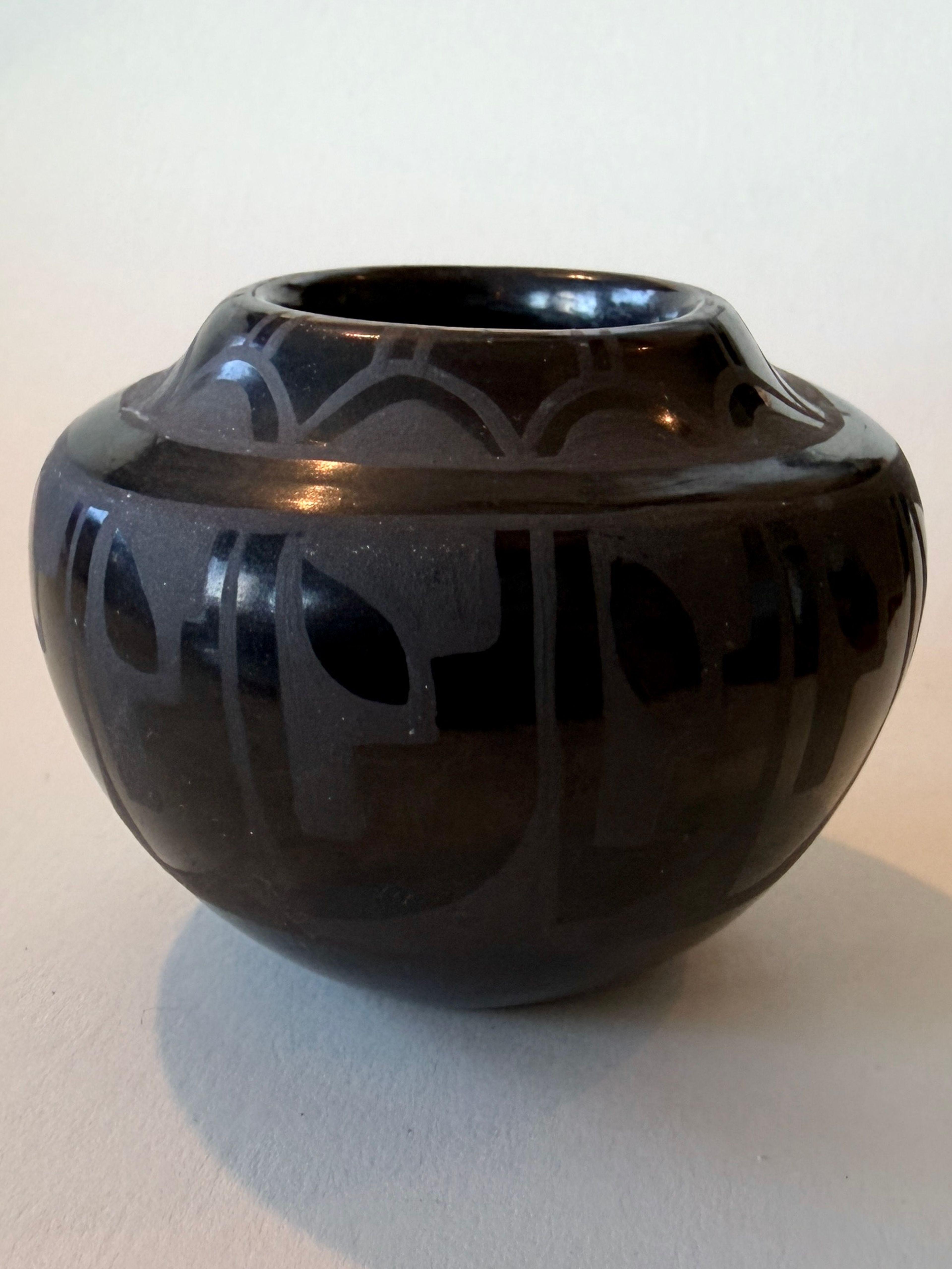 Signed Santa Clara Pueblo Blackware Pottery – by Celestina Naranjo - Image 7
