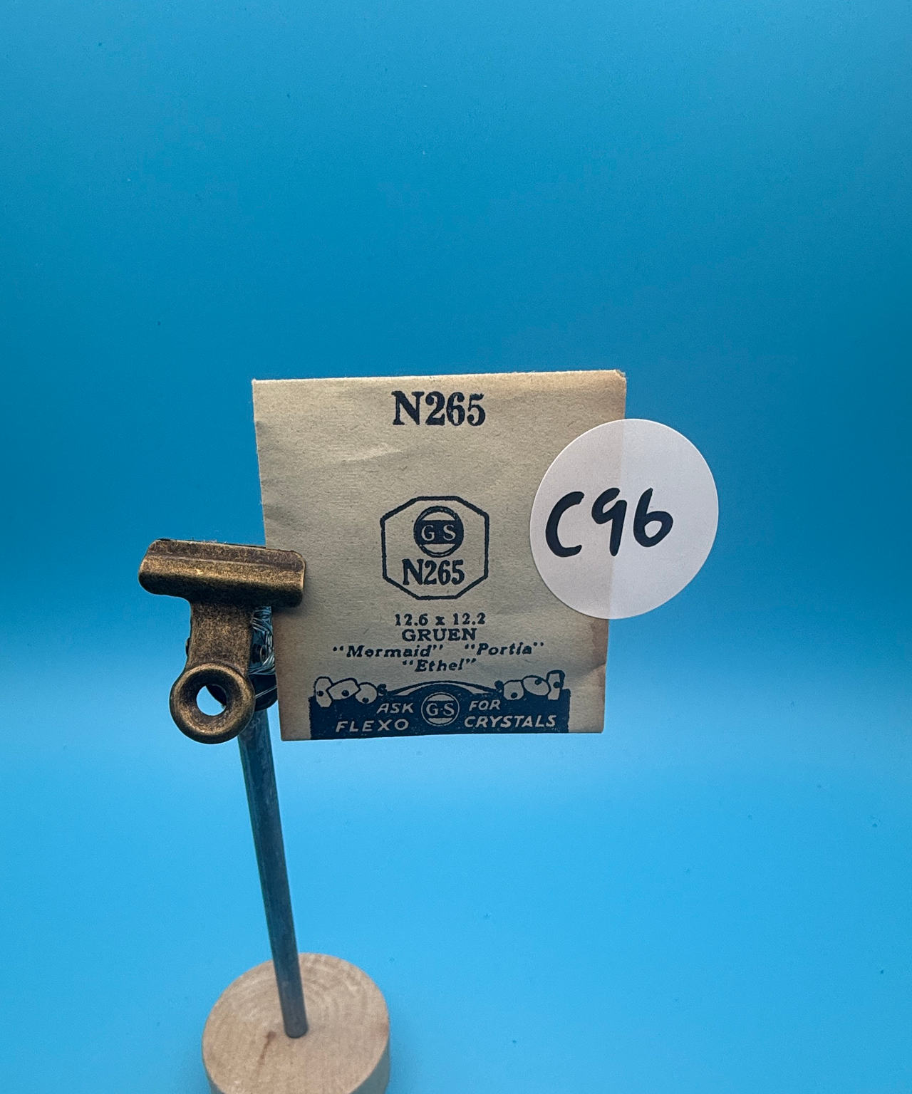 GS Flexo N265 Watch Crystal for Gruen Mermaid Portia Ethel