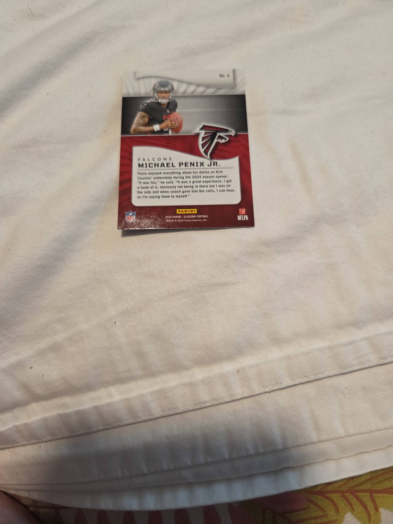 2024 Panini Illusions Michael Penix Jr. Red Foil Rookie Card