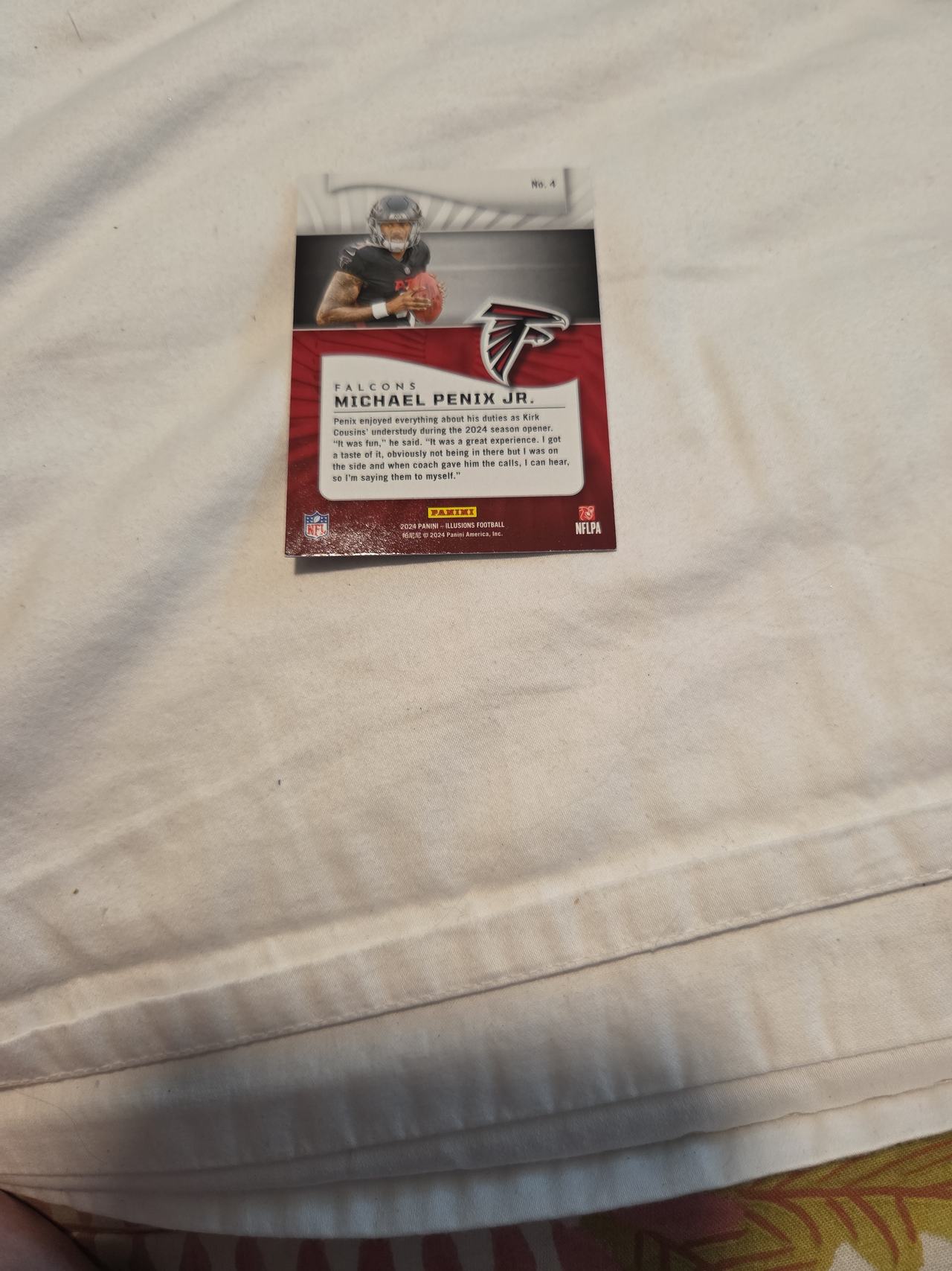 2024 Panini Illusions Michael Penix Jr. Red Foil Rookie Card
