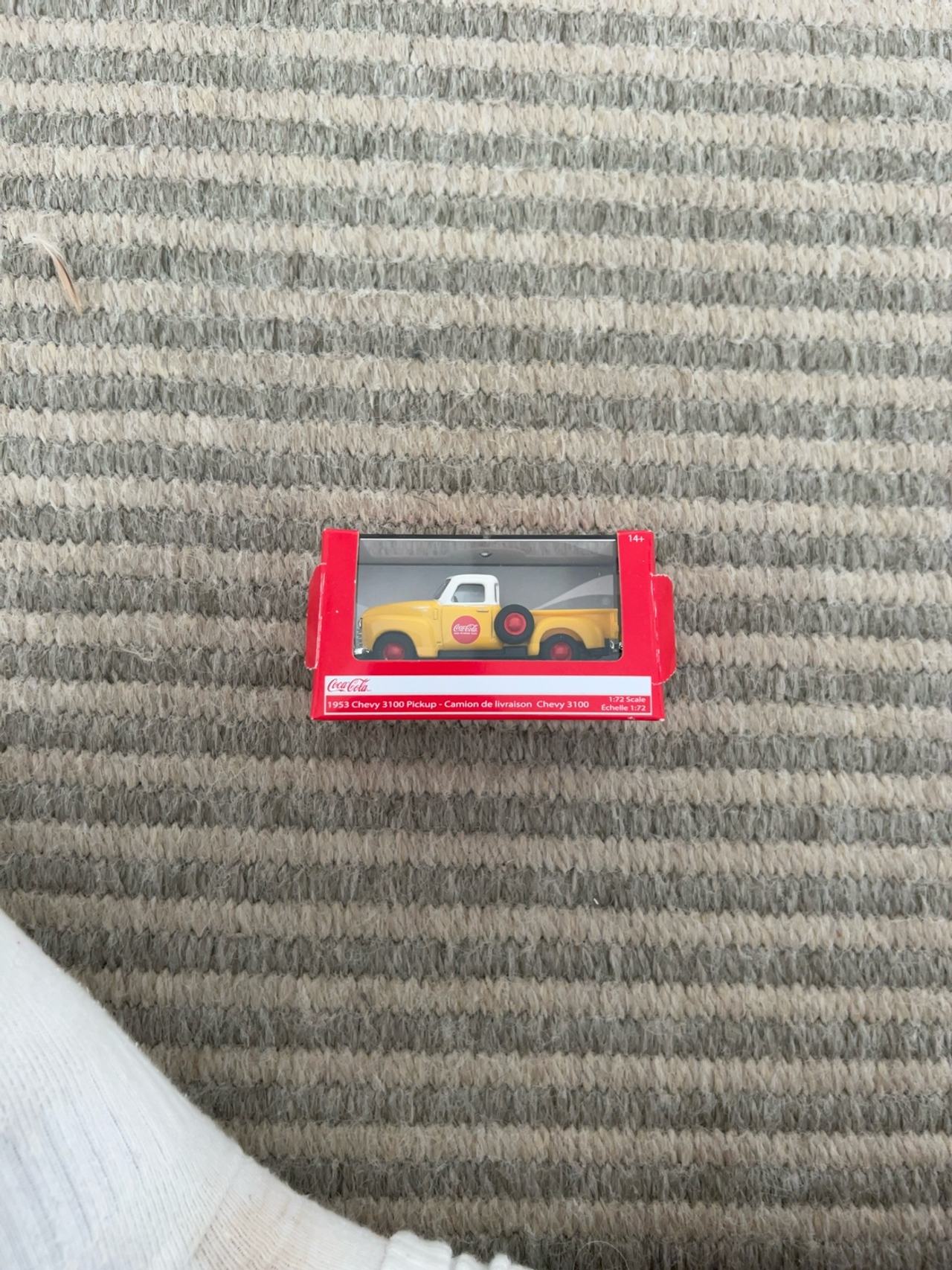 Coca-Cola Chevrolet 3100 Pickup Yellow Diecast Model