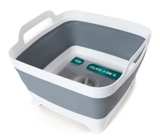 2.4 Gal(9L) Collapsible Dish Basin with Drain Plug,Space Saving Multiuse - Image 1