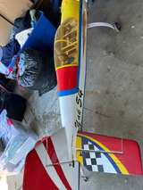 Large Scale RC motor Airplane Yak 54 
With control and wings and covers. 
6 ft  - Image 6