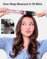 Wavytalk Heatwave Pro 1.5" Ionic Thermal Brush with Bilateral Ionic Outlet Pink - Image 5