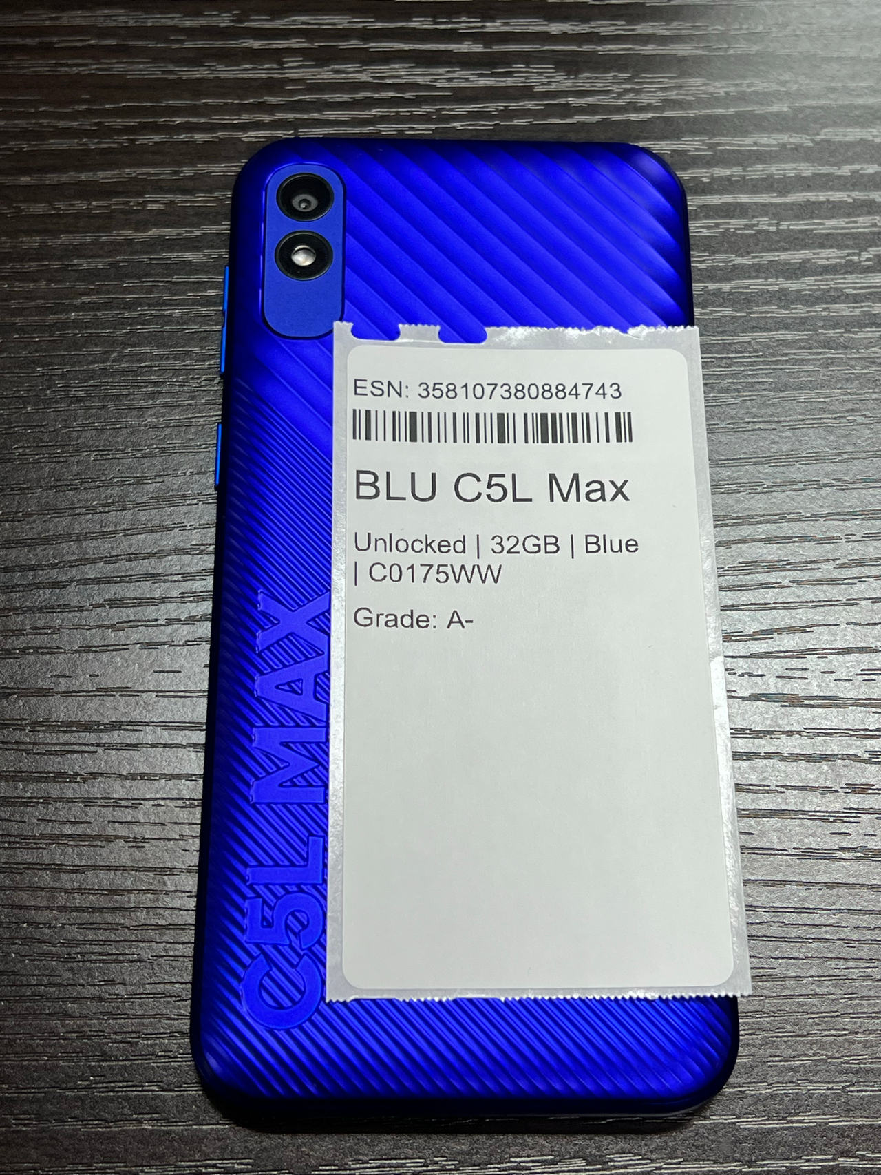 BLU C5L Max 32GB Unlocked Blue