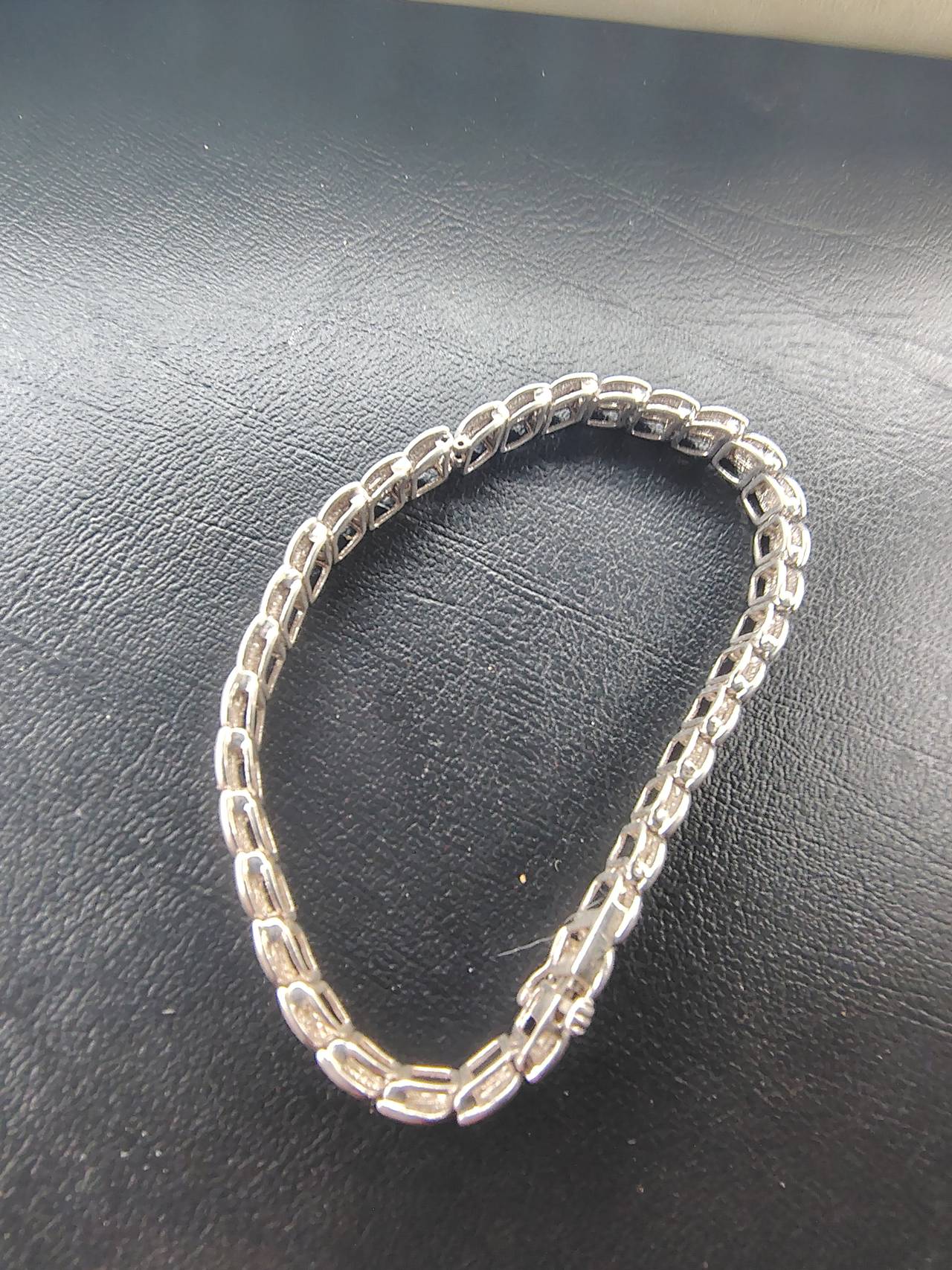 Silver Tone Tennis Bracelet