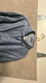 Ted Baker Blue Herringbone Dress Shirt - Image 2
