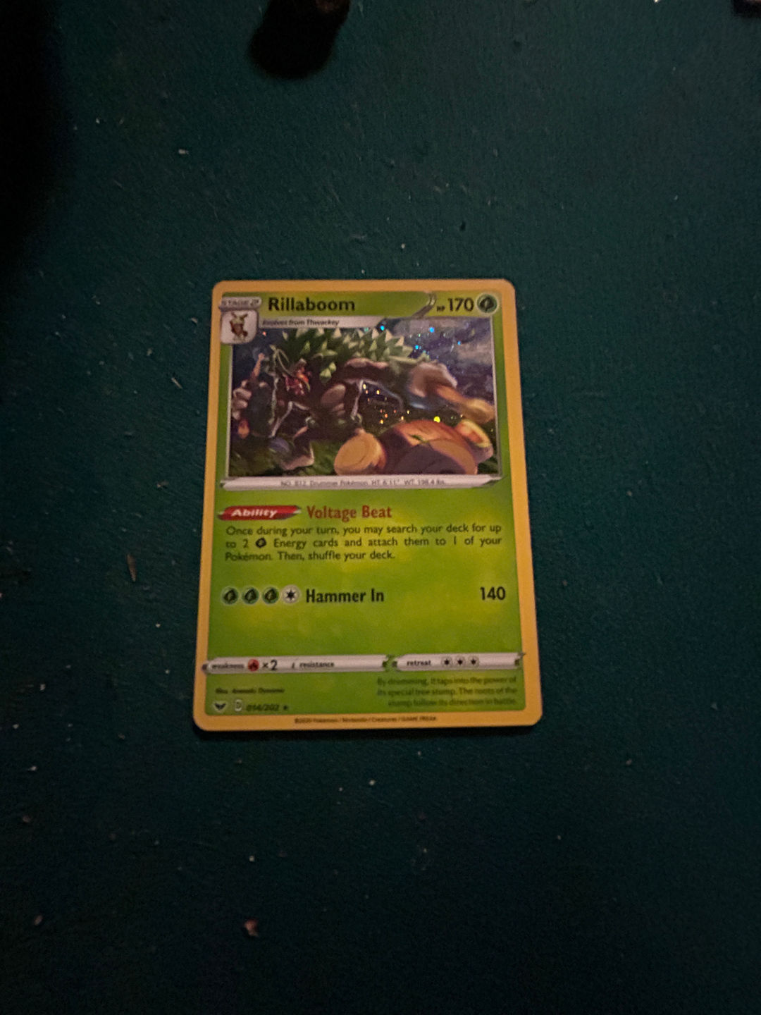 Rillaboom Pokémon Card