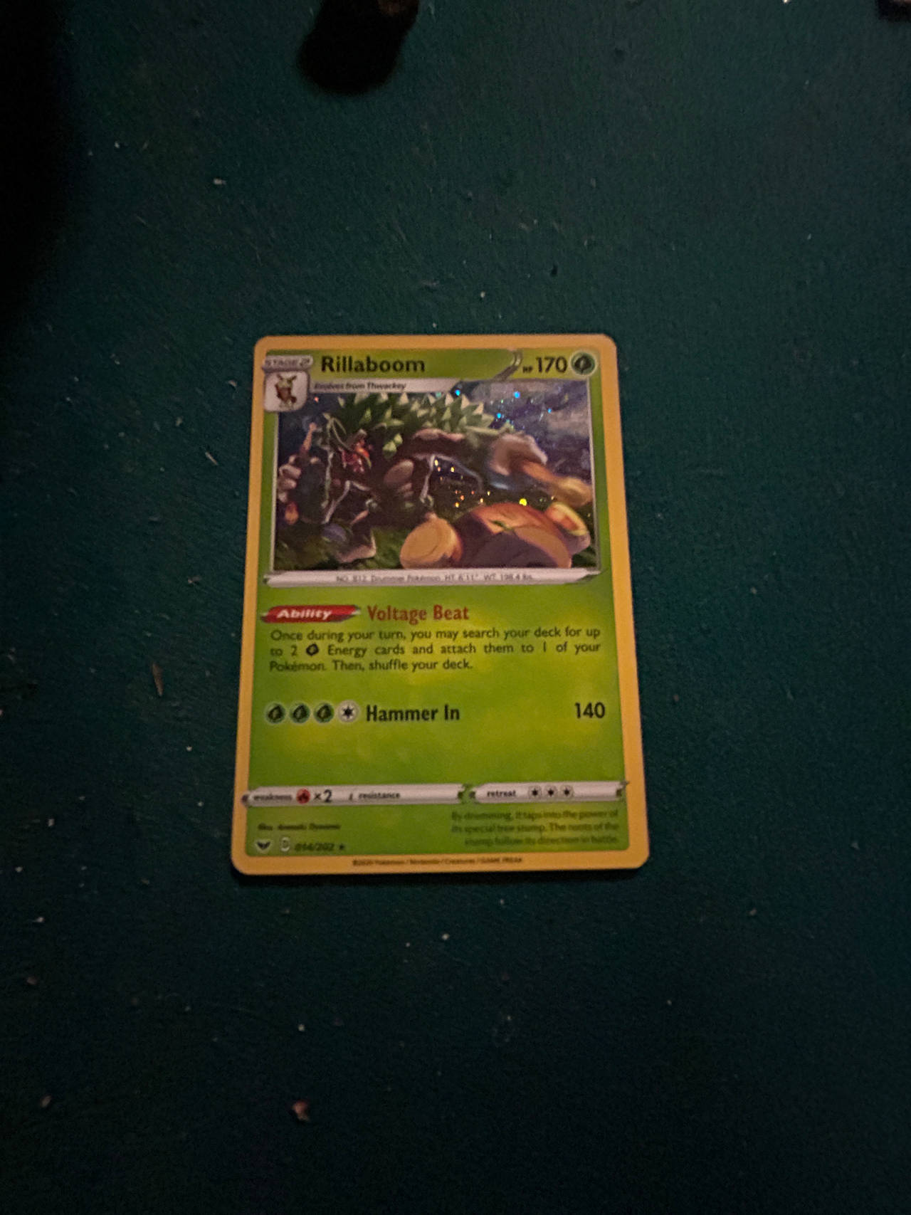 Rillaboom Pokémon Card