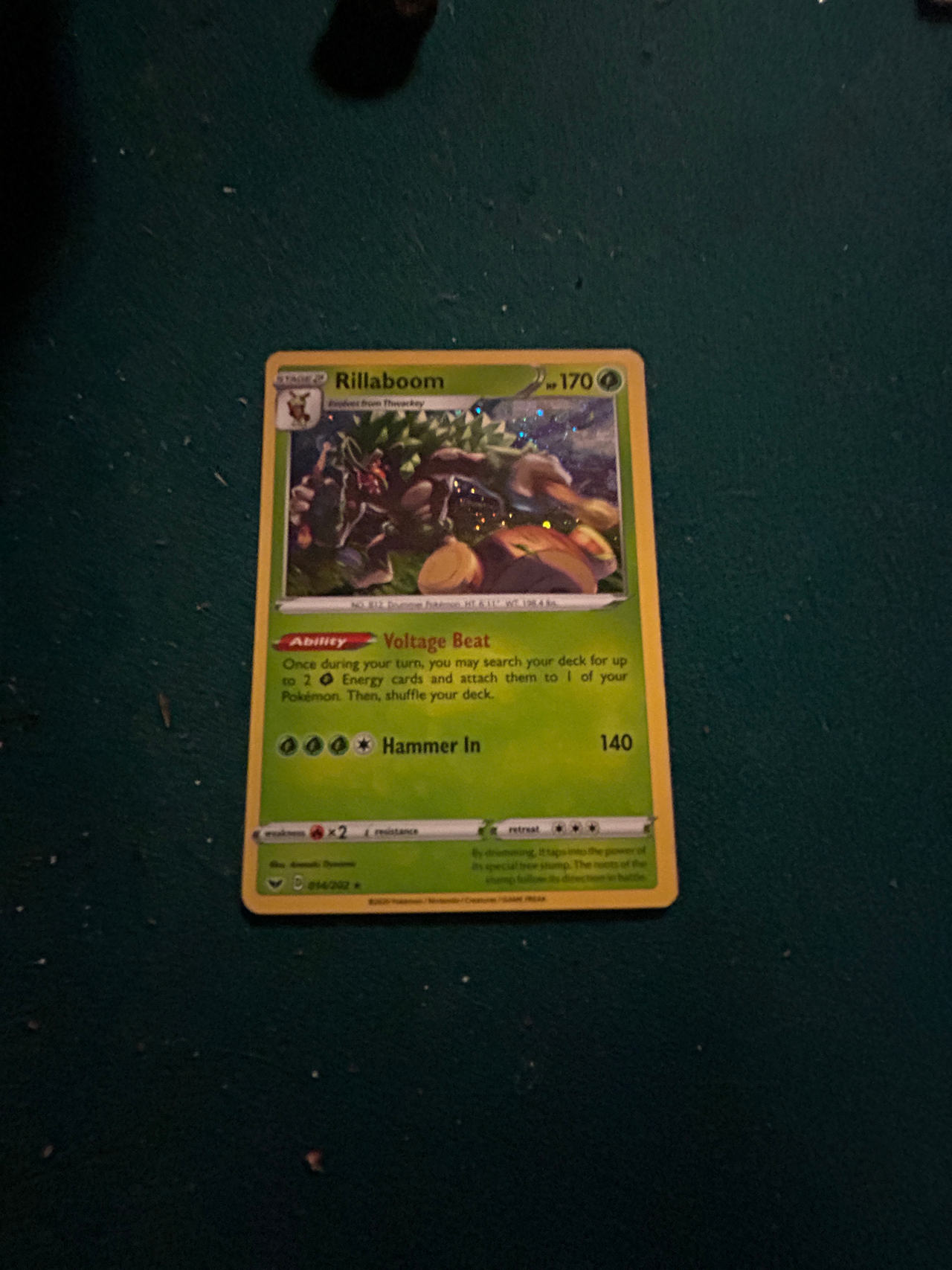 Rillaboom Pokémon Card