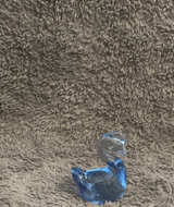 Blue Glass Swan Figurine - Image 1