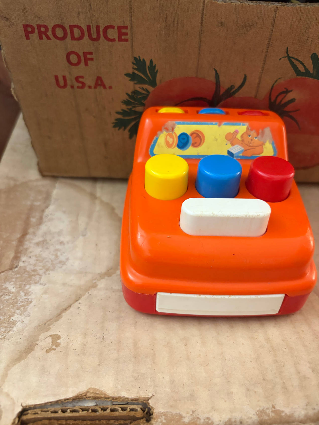 Vintage Illco Garfield Toy Cash Register