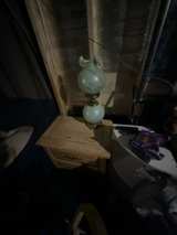 Antique 'Gone With the Wind' Hurricane Glass Oil Lamp - Image 1