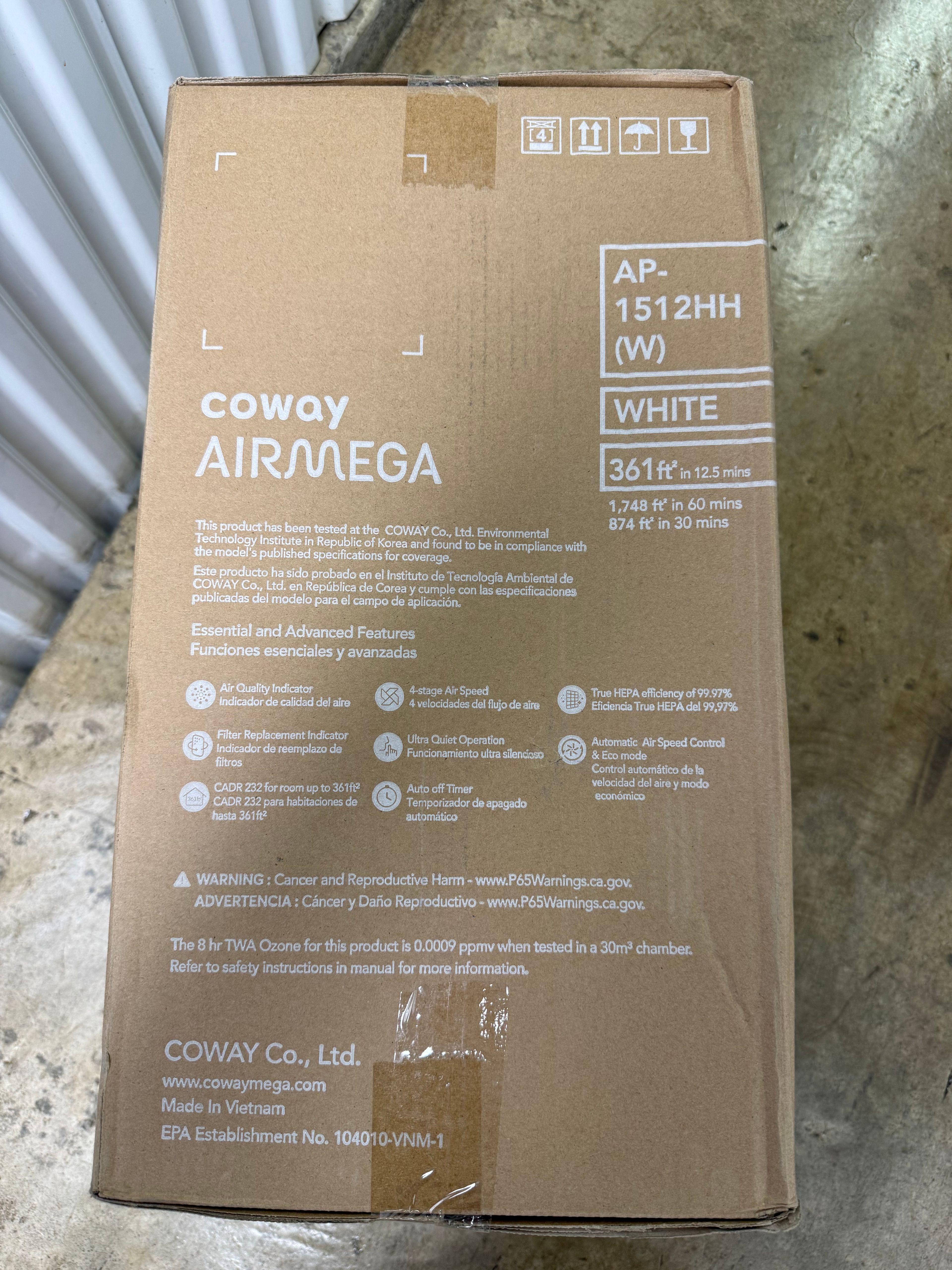 Coway Airmega AP-1512HH(W) White HEPA Air Purifier - Image 4