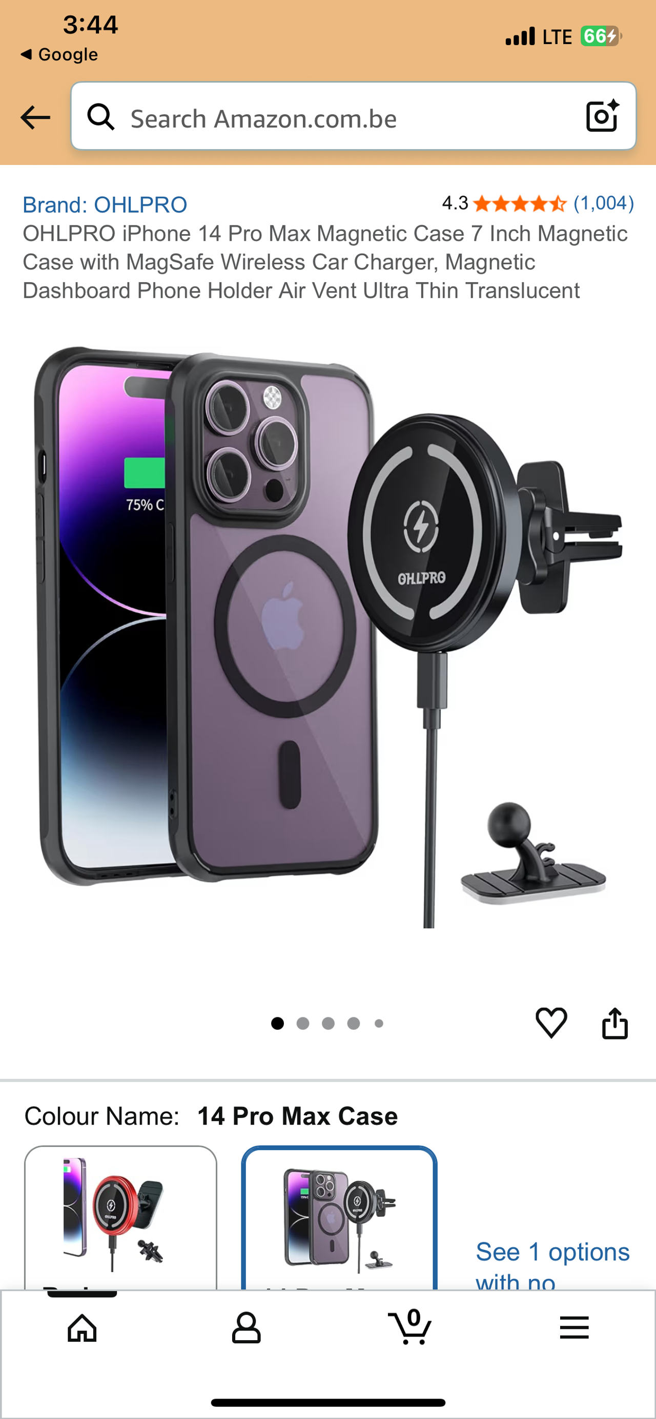 OHLPRO iPhone 14 Pro Max Magnetic Case with MagSafe Wireless Car Charger