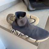 Balenciaga Speed 2.0 Graffiti Recycled Knit Navy - Image 2