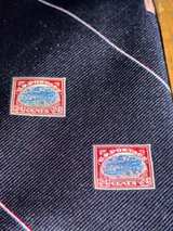 US POSTAGE STAMP TIE Smithsonian Institute Inverted Jenny Vintage Men’s Gift - Image 2