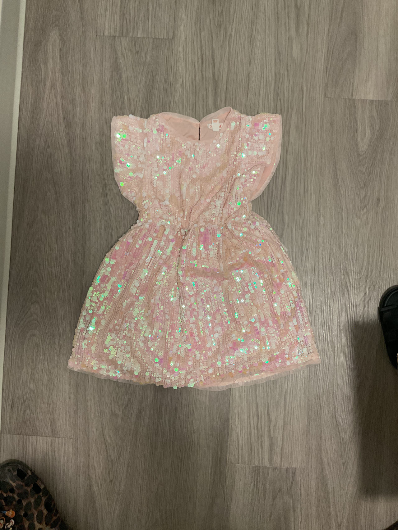 Cat & Jack Kids Pink Sequin Dress size M(8)