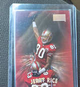 1995 SkyBox Premium Jerry Rice #100 Football Card - Image 1