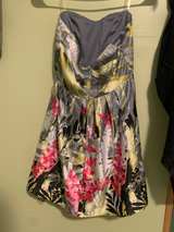 Adrianna Papell Strapless Floral Midi Dress - Image 2