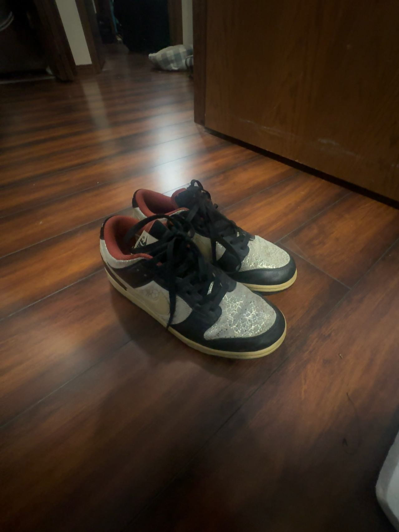 Nike Dunk Low Black Linen Terra Cotta