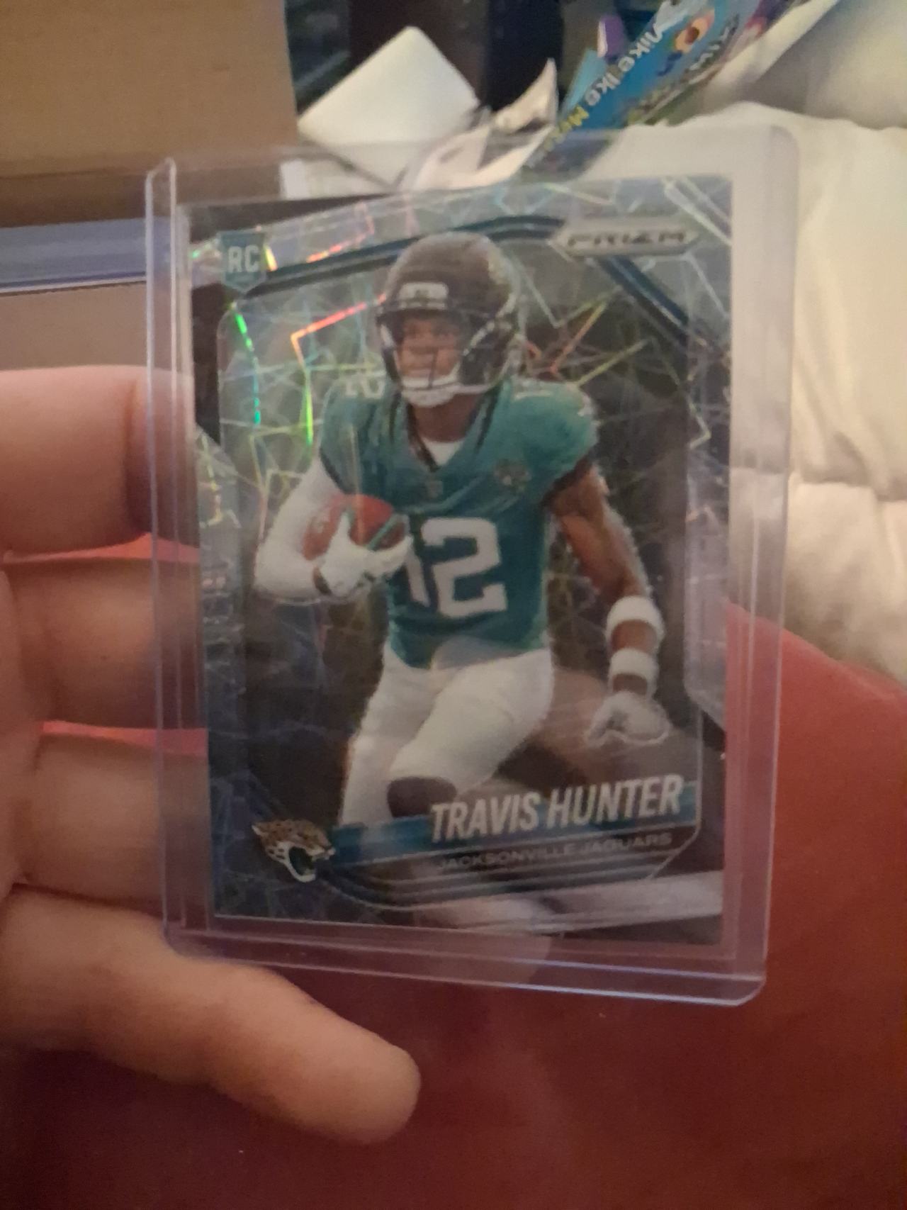 Travis Hunter 2024 Panini Prizm Rookie Card Cracked Ice Prizm