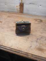 Vintage Leather Kiss-Lock Coin Purse - Image 2