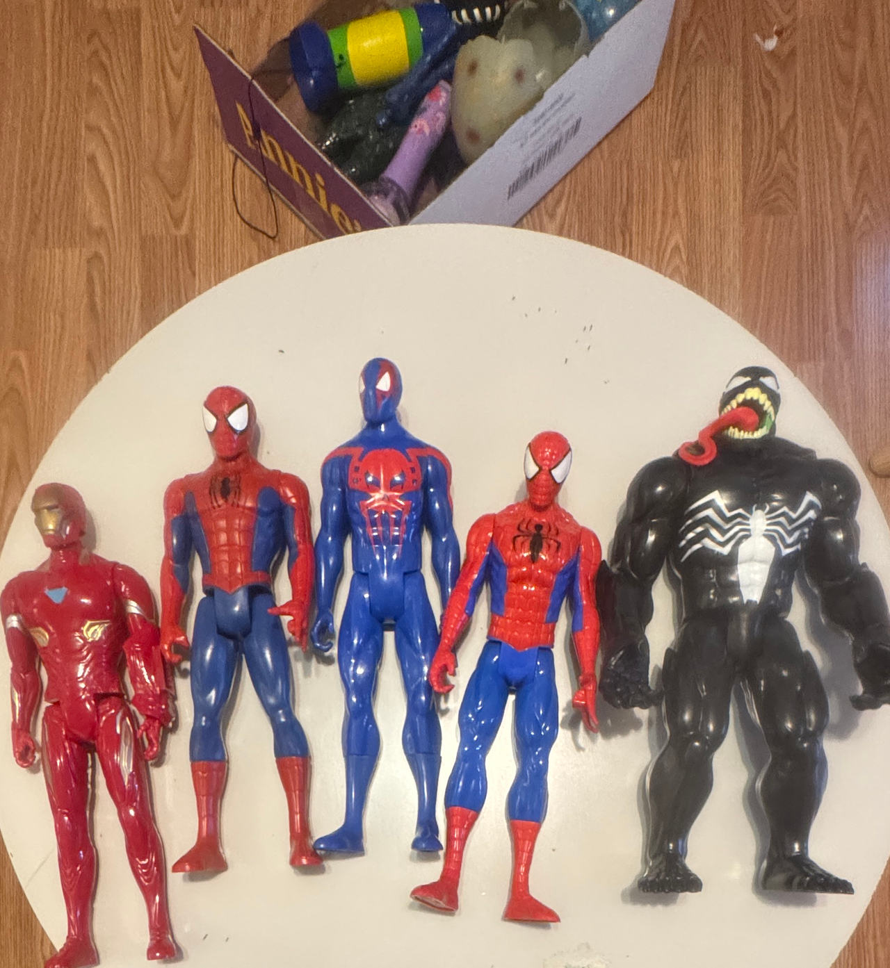 Marvel Titan Hero Series Spider-Man and Venom Figure Lot