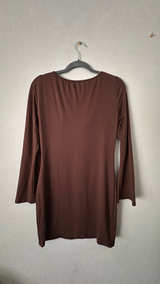 Long Sleeve Brown Mini Dress - Image 2