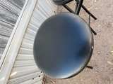 Padded Folding Stool Black - Image 6