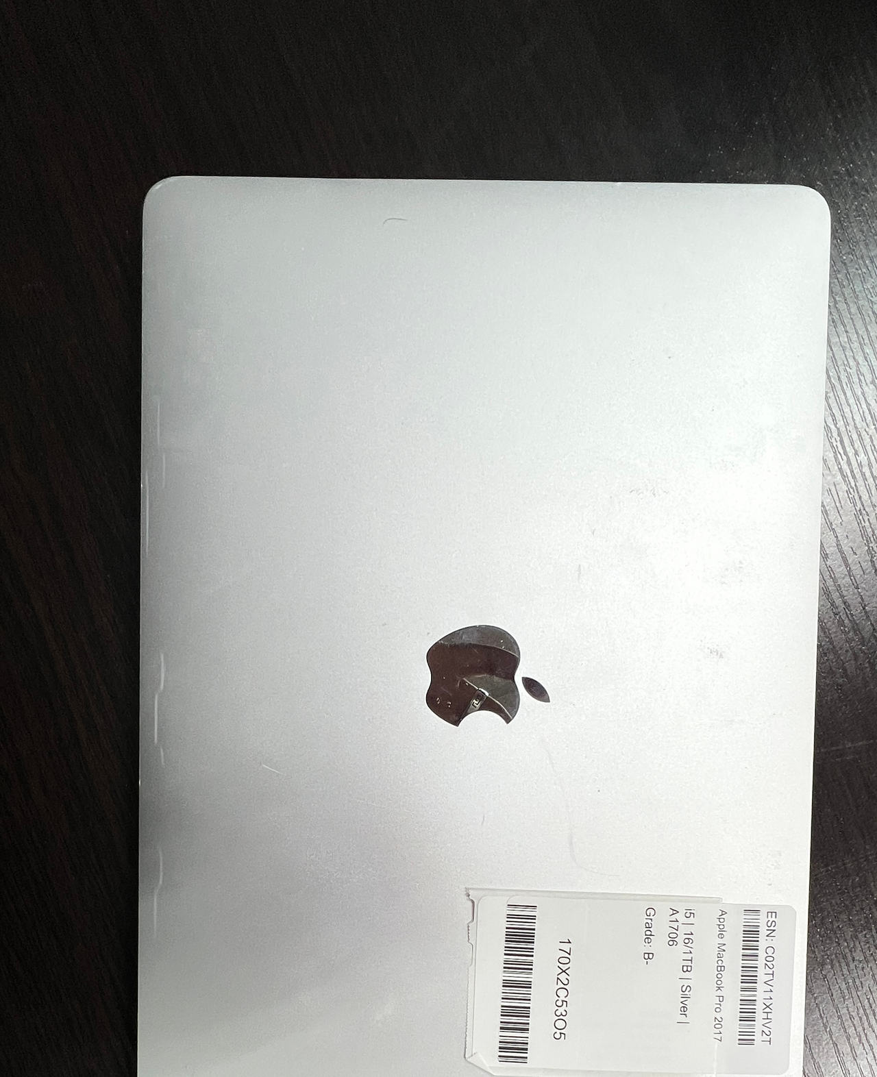 Apple MacBook Pro 2017 13-inch i5 16GB 1TB Silver A1706